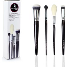 Nascita Pro 4 Lü Makyaj Fırça Seti Yüksek Kalite Taklon Kıl Yapısı ile Uzun Süre Kalıcı Kullanım