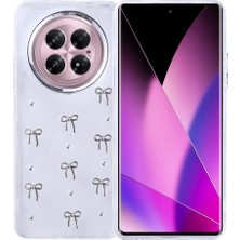 Infinix Zero 40 5g Uyumlu Kılıf Airbag Tasarımlı Simli Şeffaf Zore Kutup Kapak