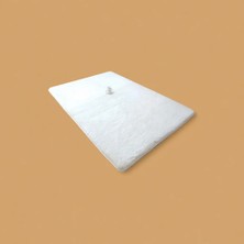 Balat Halı Raschel Yolluk Yumuşak Peluş Halı Beyaz 160 x 280 cm Kaymaz Taban Yıkanabilir Anti-Statik