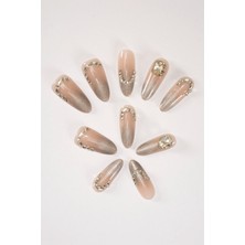 Pop Beauty Takma Tırnak Seti & Zararsız Yapıştırıcı, El Yapımı (Handmade)