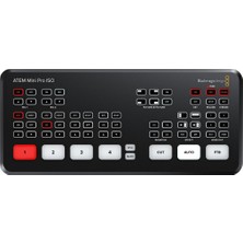 Blackmagic Atem Mini Pro Iso HDMI Canlı Yayın Anahtarlayıcı 5 H.264 Video Akışı Kaydı Özelliği