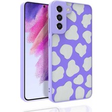 Samsung Galaxy S21 Fe Uyumlu Kılıf Desenli Kamera Korumalı Parlak Zore Nora Kapak
