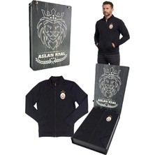 Galatasaray Orijinal Lisanslı 5 Yıldızlı Siyah Balıkçı Yaka Sweat Lazer Kutu Hediyeli