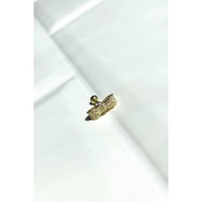 Spossy Silver Jewelry Kurdele Piercing Küpe