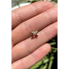 Spossy Silver Jewelry Kiraz Piercing Küpe