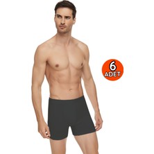 Tutku Elit 1251 Elit Erkek Modal Boxer 6lı Siyah
