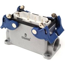 Emas Metal 6 Kontak Duvar Tipi Fiş 35A Yandan Girişli 4 Mandallı Çok Kontaklı EBM606FD14