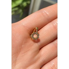 Spossy Silver Jewelry Yuvarlak Sembol Halka Piercing Küpe