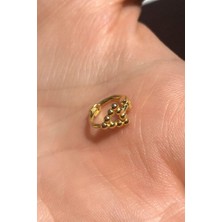 Spossy Silver Jewelry Üçgen Halka Piercing Küpe