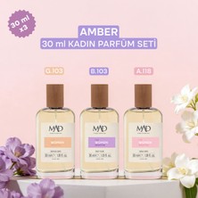 Mad Parfüm Mad Amber Selective Kadın Parfüm Seti – 30 ml Üçlü Set