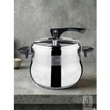 Fms Güveç Tipi Siyah Düdüklü Tencere | 7 Lt Sınıfı | Güvenli Basınç Sistemi | 18/10 |