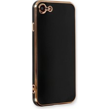  iPhone 7 Kılıf Volet Silikon - Siyah Nemere