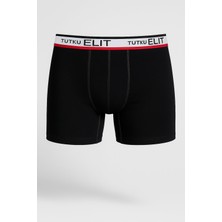 Tutku Elit 1252 Elit Erkek Modal Spor Boxer 6lı Siyah