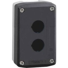 Schneider Electric XALD02 Açık Gri Tabanlı Koyu Gri Boş Muhafaza Kapağı 2 Kesim