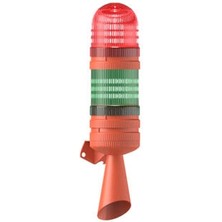 Mesan 2 Kat LED Multifonksiyon 2 Ses Borulu Elektronik Siren Ms 5836.1.2.110-220VAC