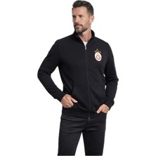 Galatasaray Orijinal Lisanslı 5 Yıldızlı Siyah Balıkçı Yaka Sweat