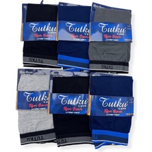 0122 Tutku Erkek Tiger Spor Boxer 6lı