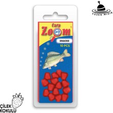 Fishack Yüzen Silikon Mısır Yem - Yüzen Sazan Mısırı - Midi - 10 Adet - Çilek Kokulu