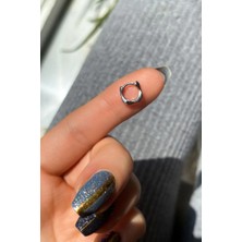 Spossy Silver Jewelry Kare Piercing Küpe