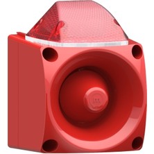 Mesan Endüstriyel LED Işıklı Siren Kırmızı Gövde