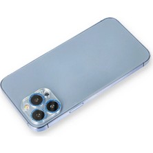  iPhone 12 Pro Shine Kamera Lens Koruma Cam - Mavi Nemere