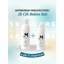 The M - 2'li Cilt Bakım Seti: Yüz Temizleme Köpüğü 150 ml , Anti-aging Krem 50 ml (ANTİOKSİDAN & YENİLEYİCİ)