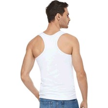 Tutku Elit 1304 Elit Erkek Elastan Spor Atlet 6lı Paket Beyaz