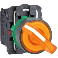 Schneider Electric XB5AK125B5 Harmony Xb5 Mandal Buton Ø22 2 Konumlu Led'li 24V Ac/dc 1na+1nk Turuncu