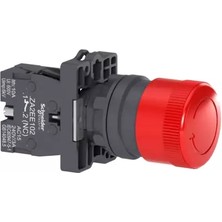 Schneider Electric XA2ES442 22MM Kırmızı Acil Stop Buton Plastik Mantar