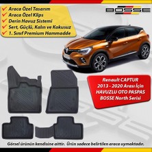 Renault Captur Paspas Araca Özel 2019 Sonrası Için Derin Havuzlu Paspas Bosse North Serisi