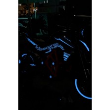 Banxtre Cfmoto NK250 Için Reflektörlü Mavi Komple Sticker Seti