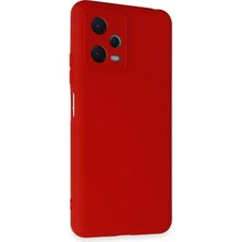  Xiaomi Redmi Note 12 5g Kılıf Nano Içi Kadife Silikon - Kırmızı Nemere