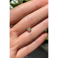 Spossy Silver Jewelry Kalp Piercing Küpe