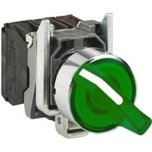 Schneider Electric XB4BK123M5 Yeşil 22MM 230 V Ac Metal Mandal Buton