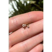 Spossy Silver Jewelry Kurdele Piercing Küpe