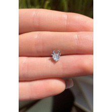 Spossy Silver Jewelry Geyik Piercing Küpe
