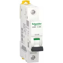 Schneider Electric A9F84120 Acti9 IC60H 1 Kutup 20A 10KA C Tipi Otomatik Sigorta