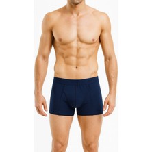 0114 Tutku Erkek Elastan Boxer 6lı Lacivert