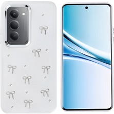 Roketcim Redmi 15 Kılıf Airbag Tasarımlı Simli Şeffaf Kutup Kapak