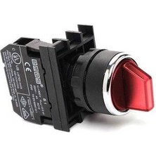 Emas B Serisi Plastik 2no Iı-0-I 60° Kırmızı Işıklı 22 mm Buton B101SL30K