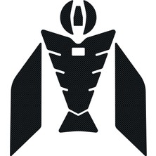 Grippatch Kawasaki Zx-4rr (2025) Uyumlu Kaydırmaz 6d Karbon 8 Parça Tank Pad Seti GC50