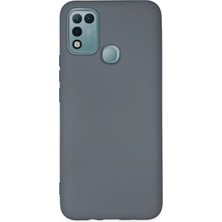  Infinix Hot 10 Play Kılıf Nano Içi Kadife Silikon - Gri Nemere