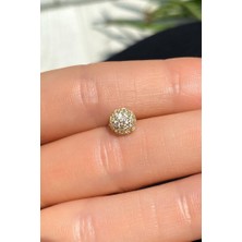 Spossy Silver Jewelry Yuvarlak Tasarım Halka Piercing Küpe