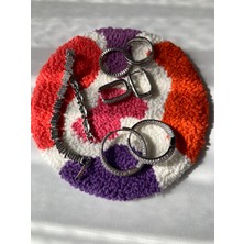 Renkli Masal Atölyesi Punch Bardak Altlığı Takı Halısı