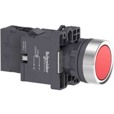 Schneider Electric XA2EW34B2 XA2EW34B2 1nk Kırmızı 24 Vac/dc Işıklı Yaylı Buto
