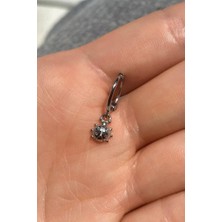 Spossy Silver Jewelry Uğur Böceği Halka Piercing Küpe