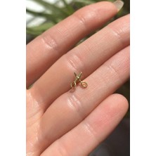 Spossy Silver Jewelry Makas  Piercing Küpe