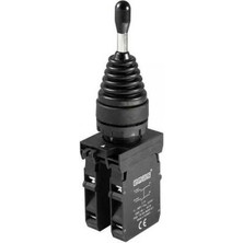 Emas Cp Serisi Plastik 1no+1no Joystick Dönüşlü 2 Pozisyonlu 22 mm Buton CP101DJ21