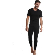 Hasyün 4001 Erkek Siyah Uzun Yün Don