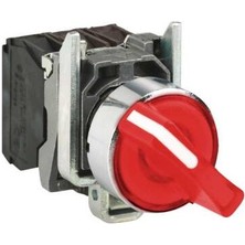 Schneider Electric XB4BK124M5 Harmony Xb4 Mandal Buton Ø22 2 Konumlu Led'li 230V Ac/ 1na+1nk Kırmızı